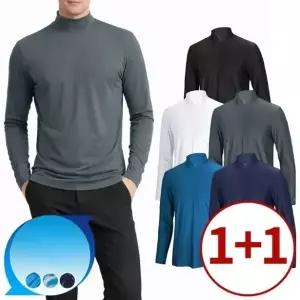 남성 쿨링 긴 팔 골프 냉감 반목 남성 실크 드라이 티셔츠 스판 활동복 이너웨어 골프웨어 기능성 라운딩