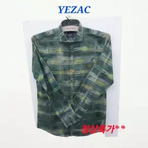 [예작]구김적은 코튼폴리 캐주얼스판남방  수입 프린트 와이드카라  슬림핏 YJ3FUA555