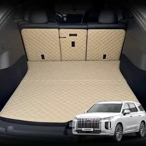 [콩심팥심]컨셉토 가죽 퀼팅 더뉴 팰리세이드 전용 2열 3열 등커버 트렁크매트