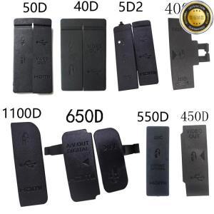 USB 고무 뚜껑 도어 USBHDMI 호환 DC INVIDEO OUT Canon 50D 1100D 카메라 용 하단 커버