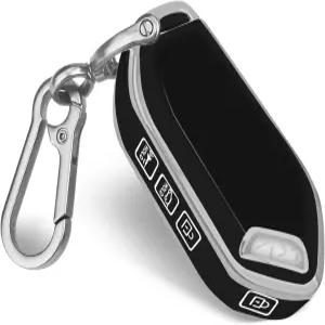 키키안 TPU 보호 케이스가 있는 기아 키포브 커버용 QBUC 2023 2024 EV5 쏘렌토 K4 K5 GT 라인 원격 스마트