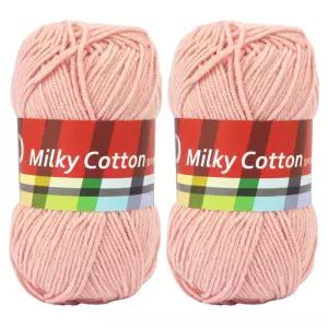 얀 밀키코튼 레드라벨 면혼방 뜨개실 19인디언 2개