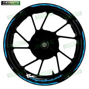 하야부사 GSXR1300 오토바이 17 인치 전면 및 후방카메라 휠 스티커 방수 반사 림