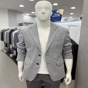 [트루젠]남자 봄여름 린넨(마) 혼방 투톤 마이크로 체트 캐주얼 콤비 자켓_JK