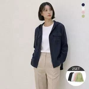 [NS홈쇼핑][엘루아] 썸머 시어 스트라이프 셔츠 자켓 2종세트[35827673]