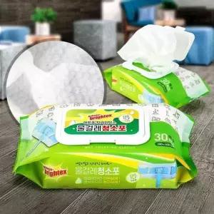일회용 30P 정전기 청소물티슈 청소포리필 물걸레 포