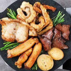 [대명축산식품] 국내산 한우 생곱창 생대창 생막창 생염통 세트 1.2kg 대용량 구이용 곱창전골