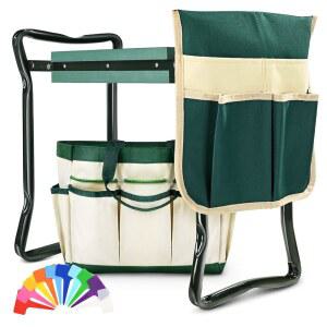 무릎 꿇고 앉는 접이식 정원 무릎 꿇기 및 무거운 좌석을 위한 KVR 정원 벤치, 정원사가 여성 엄마 할머니를 위한 아이디어를 선물합니다