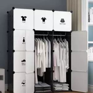 행거 간이 튼튼한 비키니 이동식 원룸 옷장 쉬운설치 수납장