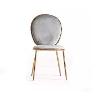 가구산책 그레이 벨벳 인테리어 첼제스틸 의자 B4188