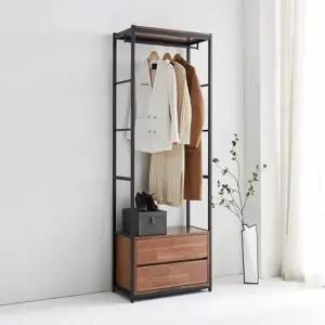 가구산책 2단서랍 철제선반 행거시스템 B4033