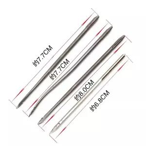 레더 재봉 키트 바늘 송곳 신발 도구 손잡이 수리 DIY 세트 텐트 구리 캔버스