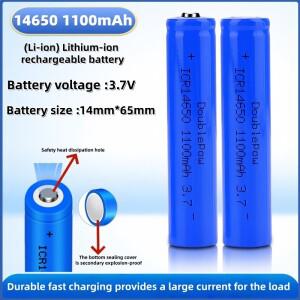 ICR14650 리튬 배터리 3.7V 1100mAh 충전식 이온 셀 전동 칫솔 마이크 플래시라이트용