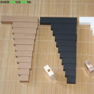 화이트 블랙 크래프트 종이 상자 병 에센셜 오일 스프레이 튜브 포장 선물 H13 2x2 2.5 3x3 ~ 7x7cm 50개/