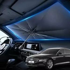 그늘막 자동차썬바이저 햇빛가리개 앞유리햇빛가리개 제네시스 G80 운전석햇빛가리개 우산형