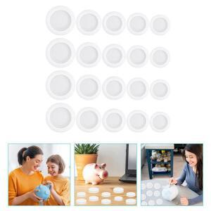 20개 돼지 저금통 바닥 마개 다양한 크기의 플러그 커버 뚜껑 없 구멍 보호 플라스틱