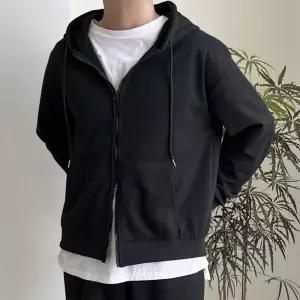 후드집업 자켓 오버핏 투웨이지퍼 봄가을 운동복