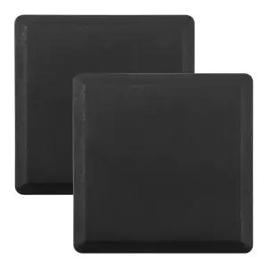 사각 플라스틱 캡 파이프 튜브 인서트 엔드 플러그 80mm x 80mm 2 개