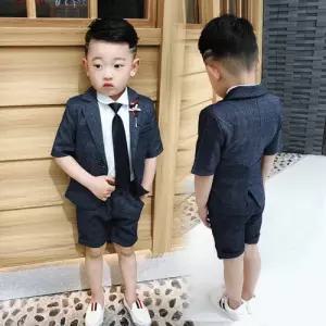 팜므 남아 정장 여름 블루톤 유아 버튼 자켓 바지 정장세트설날