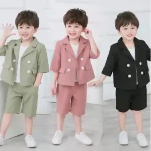 팜므 키즈 정장 여름 더블버튼 자켓 바지 2종세트설날
