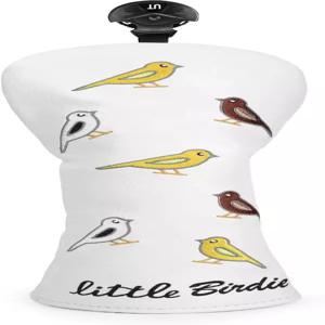 맥지기 골프 헤드 커버 가죽 드라이버 페어웨이 우드 하이브리드 - 고급 자수 버디 클럽 남성 세트