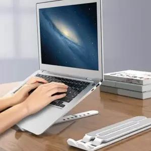 접이식 노트북 거치대 알루미늄 휴대용 접이식 노트북 거치대 스탠드 받침대 태블릿 독서대 컴퓨터 높이