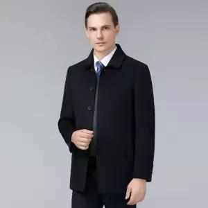 하프 울 캐주얼 남성용 코트 양면 캐시미어 노파마 클래식 비즈니스 재킷 원픽1