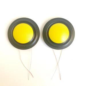 스피커 수리용 1인치 노란색 켈바 돔 트위터 다이어프램 2개 교체품 8Ω