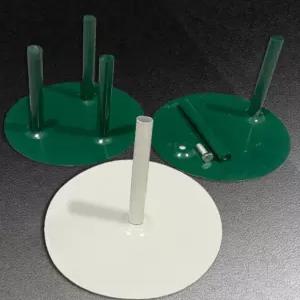 자이언트플라워받침대 종이꽃 베이스 고정 바닥받침 기둥 분리형 딥그린 20cm 이중