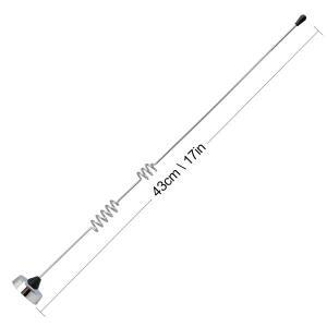 듀얼 밴드 NMO 안테나 VHF UHF 136-174MHZ/400-470MHZ 휴대폰 라디오 안테나RG58 동축 케이블 포함 스테인