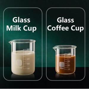 유리 측정 컵  붕규산염 투명 스케일 내열 실험실 비커 주방 베이킹 50/100/150/250/500/1000ml