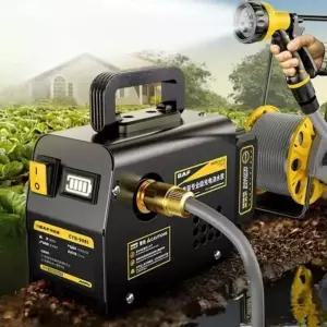 야외 양수기 충전식 휴대용 워터펌프 급수 농업용 텃밭 드럼통 소형펌프