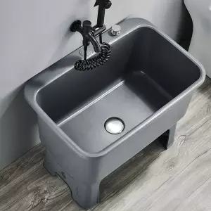 간이 세면대 플라스틱 개수대 건설현장 워시베이슨 휴대용 임시 싱크볼