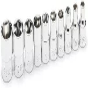 기어렌치 10피스 1/4인치 드라이브 6포인트 SAE 스터비 소켓 세트 - 81395