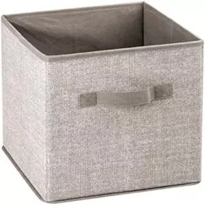 큐브 가구 유닛 옷장 또는 침실 수납을 위한 전면 손잡이가 있는 소형 패브릭 접이식 정리함 빈 박스