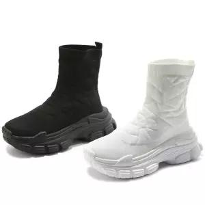 [카미엣뮤즈]어글리 니트 앵클부츠_KM23w063