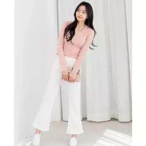 [리빌모아]여자 세미 부츠컷 밴딩팬츠 츄리닝 카고바지 조거팬츠 와이드팬츠 팬츠DJW-