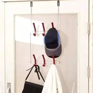 문걸이후크 행거 도어거치식 옷걸이 정리대 2단 도어후크 후크옷걸이 인테리어선반 거실선반