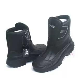 [무료배송] s-600 남성방한화 미끄럼방지 수산시장 완전방수 털