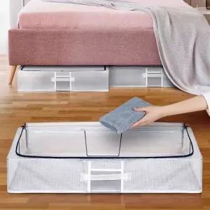 [생활] 이불수납함 패브릭리빙박스 언더베드 소 침대밑수납