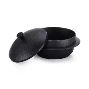 라체나 IH 인덕션 가마솥 냄비 24cm 통주물 코팅 가마솥밥 4~5인용