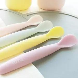 이유식스푼1P 실리콘숟가락 아기 유아 수저 조기 중기 유아수저