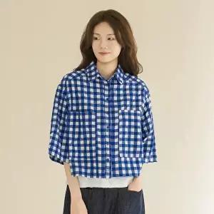 [마담4060]엄마옷 마담4060 셔츠 여성 데일리 [내추럴포엠]빅포켓체크 -YBL2604032-