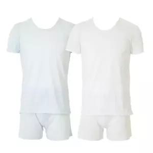 [롯데백화점]비너스 (2세트)한여름에도 시원한 면 뱀부 반팔런닝+트렁크팬티 [VMV4203A/VMP4203N]