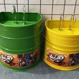 유아 세면대 유치원 키즈 귀여운 낮은 수전 어린이집 손세정대 소형 펜션 개수대 컬러