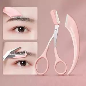 10개 반달눈썹가위세트 눈썹 정리 세트 반달 눈썹 숱가위 셀프 관리 도구 눈썹가위 눈썹정리가위 눈썹빗