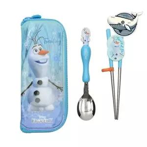 올라프 스텐젓가락 수저 케이스 어린이 식사준비