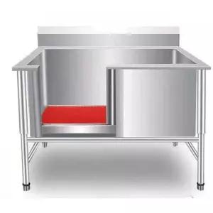 스텐 펫욕조 스테인레스 반려견 대형견 싱크대 목욕