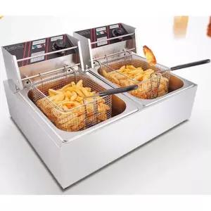 업소용튀김기 2구 전기 통닭 치킨 돈까스 간편 튀김기