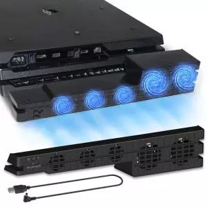 PS4 PRO용 링크후드 쿨링 팬 USB 외장 쿨러 터보 온도 제어 소니 플레이스테이션 프로 게임 콘솔용 냉각